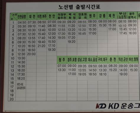 경기광주 버스 3201 나무위키 - 경기도 광주 터미널 시간표